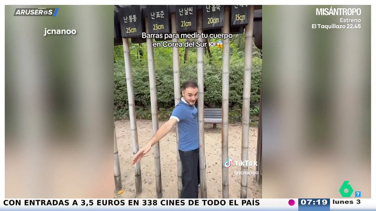 Un español en Corea del Sur alucina con las barras que hay en la calle para medir "lo gordo que estás": "Obsesionados con la delgadez" Un español en Corea del Sur alucina con las barras que hay en la calle para medir "lo gordo que estás": "Obsesionados con la delgadez"