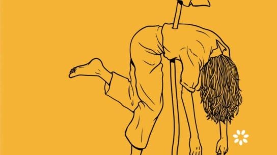 Detalle de la portada de 'Comer&aacute;s flores'