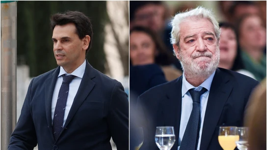 Alberto González Amador, novio de Isabel Díaz Ayuso, y Miguel Ángel Rodríguez, jefe de gabinete de la presidenta madrileña Alberto González Amador, novio de Isabel Díaz Ayuso, y Miguel Ángel Rodríguez, jefe de gabinete de la presidenta madrileña