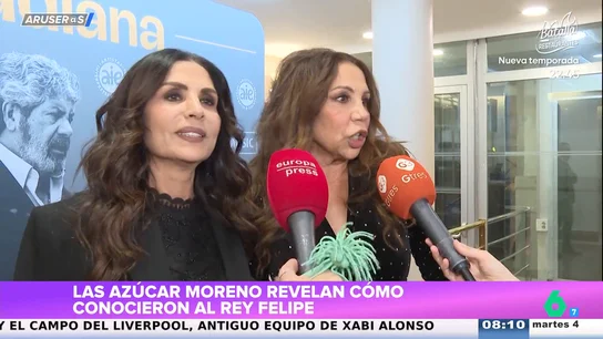 Las Azúcar Moreno revelan su inesperado encuentro con el rey Felipe en una discoteca: "Nos dijo sois maravillosas y preciosas" Las Azúcar Moreno revelan su inesperado encuentro con el rey Felipe en una discoteca: "Nos dijo sois maravillosas y preciosas"