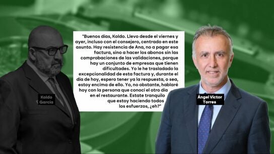 El audio que Torres envi&oacute; a Koldo