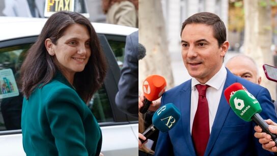 Juan Lobato y S&aacute;nchez Acera a su llegada al Supremo para declarar en el juicio al Fiscal General