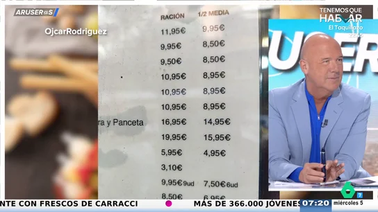 Alfonso Arús abre el melón de las medias raciones: "Voy a enemistarme ahora con los restaurantes, cosa que no pretendía" Alfonso Arús abre el melón de las medias raciones: "Voy a enemistarme ahora con los restaurantes, cosa que no pretendía"