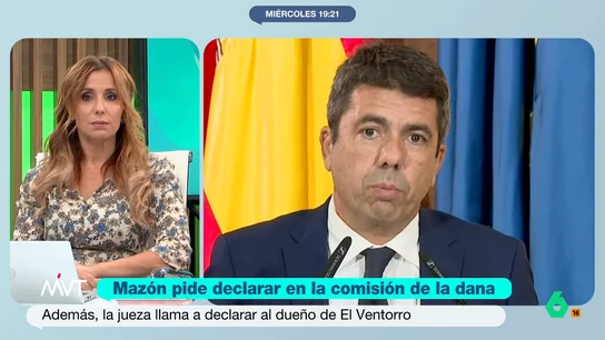 Carmen Morodo, sobre la jueza de la DANA: "Su objetivo es cercar a Mazón" Nuria Ruiz Tobarra ha citado a declarar al dueño de El Ventorro. Estas pesquisas, según la periodista, tienen el objetivo de recabar toda la información necesaria antes de tener que elevar la causa.