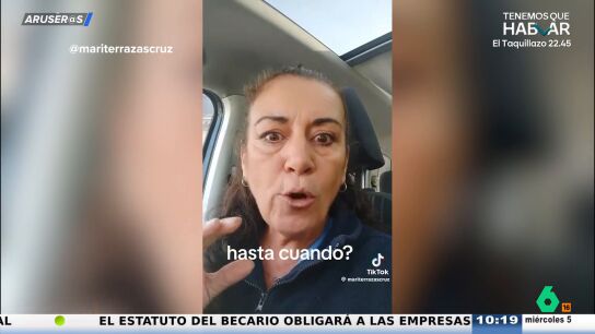 Una mujer, a la subida descontrolada de los precios: "Cobramos un sueldo y se va todo en pagar, &iexcl;vamos a acabar chupando piedra!"