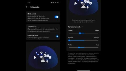 Personaliza el sonido espacial en oppo
