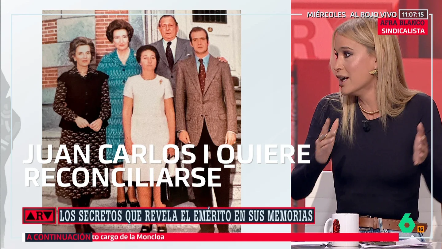 Afra Blanco, sobre el rey emérito: "Dice que la monarquía es frágil… igual gracias a ti, que te dedicas a acusar a todo el mundo. No pides perdón y mataste elefantes" Afra Blanco, sobre el rey emérito: "Dice que la monarquía es frágil… igual gracias a ti, que te dedicas a acusar a todo el mundo. No pides perdón y mataste elefantes"