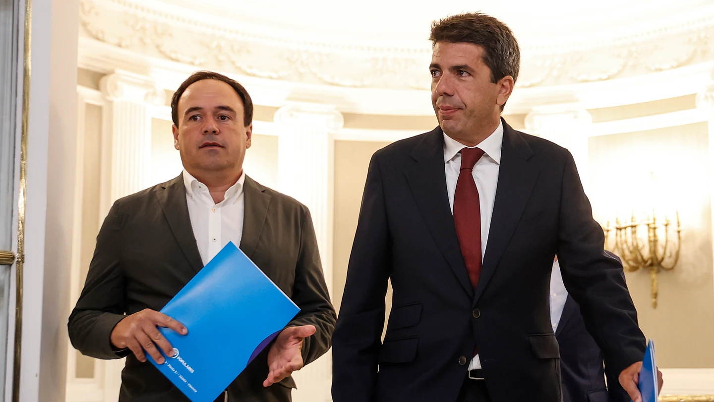 Carlos Mazón y Juan Francisco Pérez Llorca, en una imagen de archivo Carlos Mazón y Juan Francisco Pérez Llorca, en una imagen de archivo