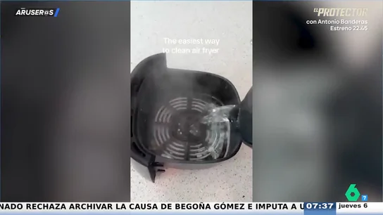 Truco de Aruser@s para limpiar de manera rápida y eficaz tu freidora de aire en 3 minutos Truco de Aruser@s para limpiar de manera rápida y eficaz tu freidora de aire en 3 minutos