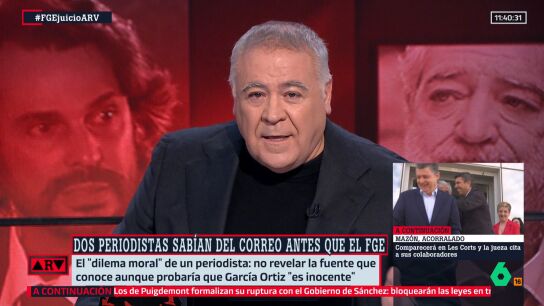 Alfonso P&eacute;rez Medina, tras declarar en el juicio al fiscal: "Comparto el dilema moral de Precedo. Nosotros sabemos qui&eacute;n es nuestra fuente, pero no podemos revelarla"