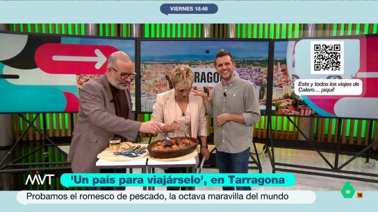 I&ntilde;aki L&oacute;pez no ha presentado hoy M&aacute;s Vale Tarde junto a Cristina Pardo, por ello no va a tener la oportunidad de probar el delicioso plato que comparte Luis Calero. El reportero ha visitado Tarragona. 