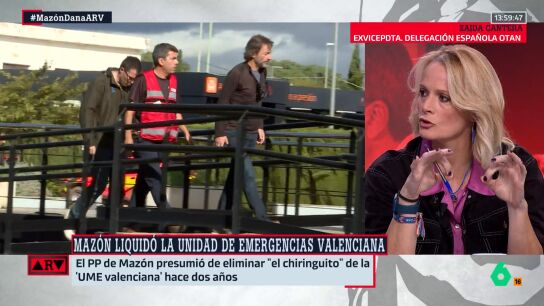 Zaida Cantera: "Las autonom&iacute;as se han acostumbrado a ver a la UME como una unidad de emergencias barata"