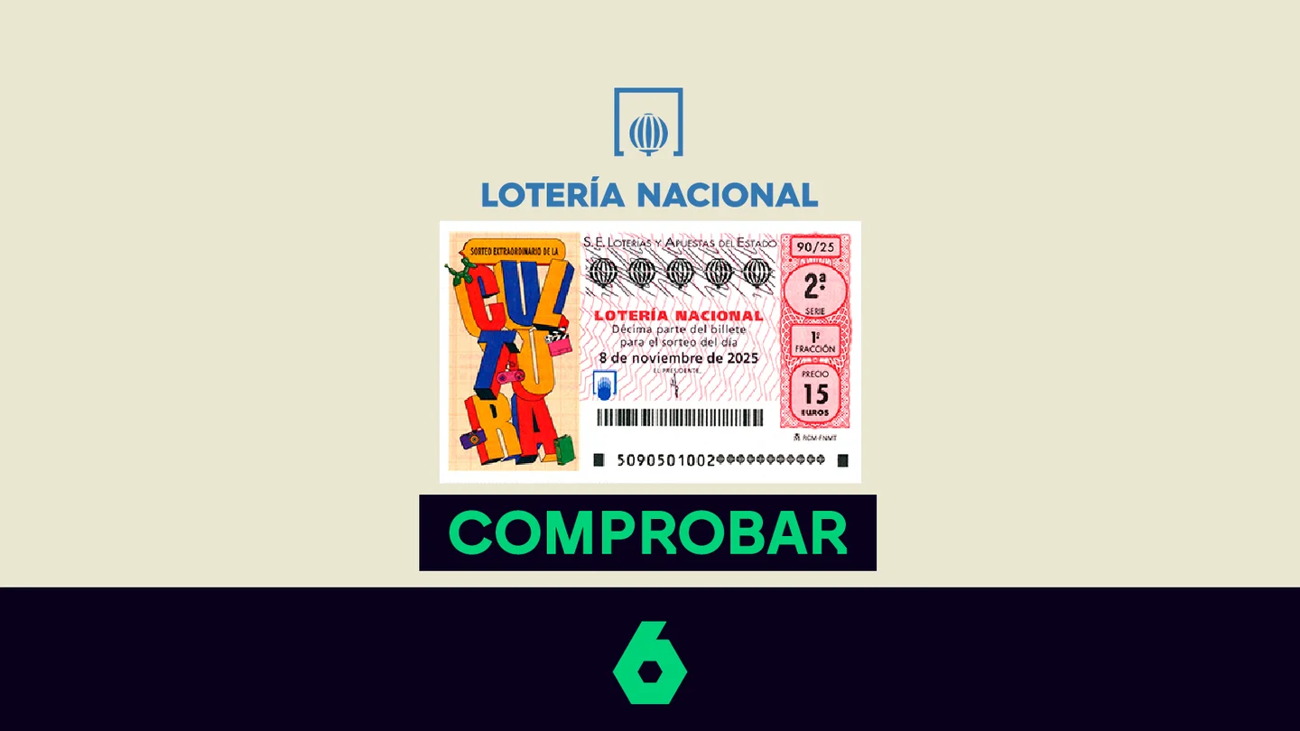 Lotería Nacional de 'La Cultura' | Comprueba el resultado del sorteo del 8 de noviembre de 2025. Lotería Nacional de 'La Cultura' | Comprueba el resultado del sorteo del 8 de noviembre de 2025.