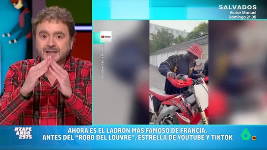 Una estrella de TikTok entre los ladrones del Louvre: Paco Jiménez comparte las últimas novedades del robo El periodista señala que los ladrones, que consiguieron robar varias joyas de gran valor, son cacos "de poca monta". Paco indica que ya se ha conseguido detener a tres ladrones, de los cuatro que entraron en el museo.