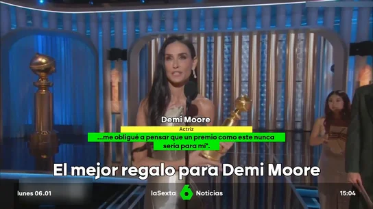 El reivindicativo discurso de Demi Moore al ganar su primer Globo de Oro: "Me dijeron que no podía ser reconocida y me lo creí" El reivindicativo discurso de Demi Moore al ganar su primer Globo de Oro: "Me dijeron que no podía ser reconocida y me lo creí"