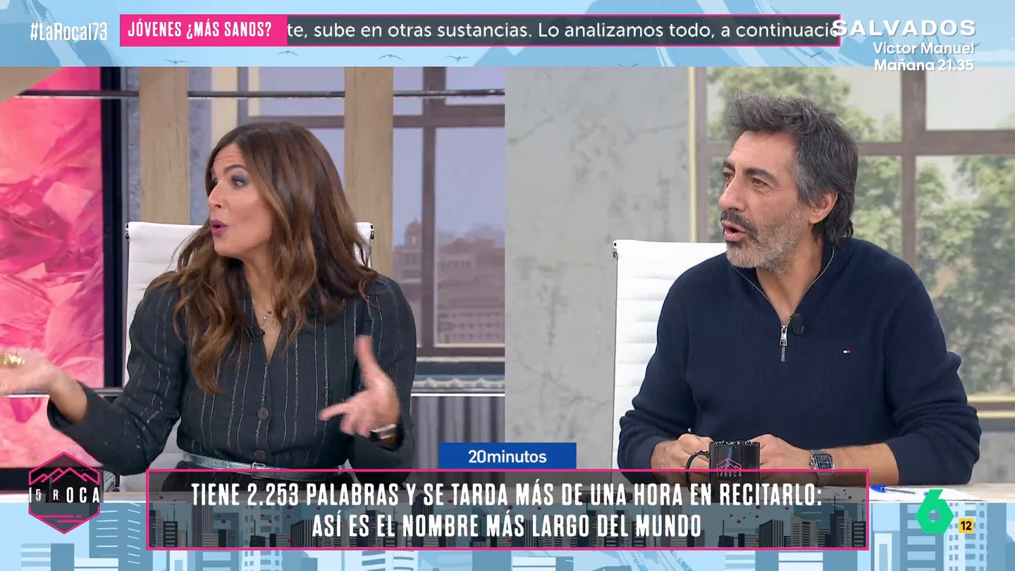 Nuria Roca desvela cómo quería llamar a uno de sus hijos y Juan del Val responde: "¿Cómo ibas a llamar a un niño Uc?" Nuria Roca desvela cómo quería llamar a uno de sus hijos y Juan del Val responde: "¿Cómo ibas a llamar a un niño Uc?"