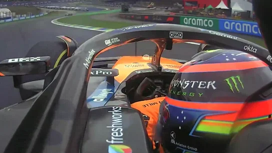 El accidente de Piastri en Brasil El accidente de Piastri en Brasil