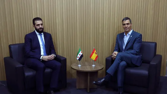 Pedro Sánchez y el presidente de Siria Pedro Sánchez y el presidente de Siria