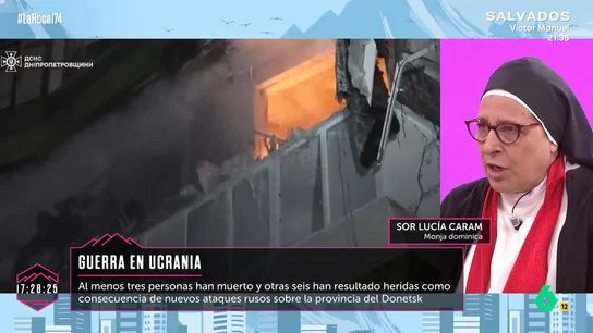 Sor Lucía Caram, sobre la situación en Ucrania: "No sé cuál es la razón, pero en estos momentos el conflicto está peor que nunca" Sor Lucía Caram, sobre la situación en Ucrania: "No sé cuál es la razón, pero en estos momentos el conflicto está peor que nunca"