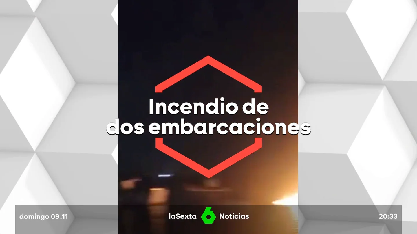 Dos heridos en el incendio de dos barcos en Punta Umbría Dos heridos en el incendio de dos barcos en Punta Umbría