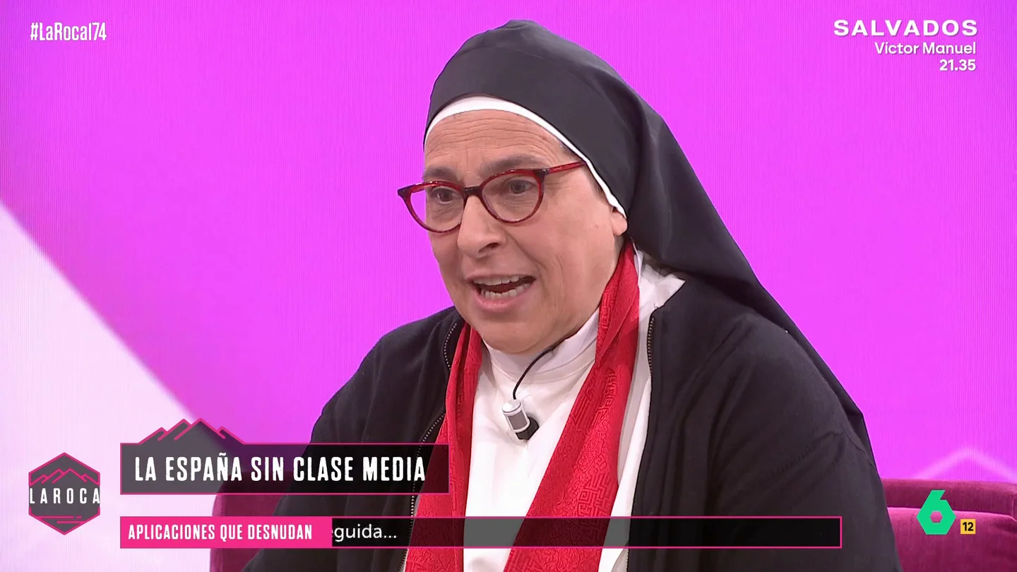 Sor Lucía Caram: "Las familias trabajadoras que son pobres o comen o pagan el alquiler" Sor Lucía Caram: "Las familias trabajadoras que son pobres o comen o pagan el alquiler"