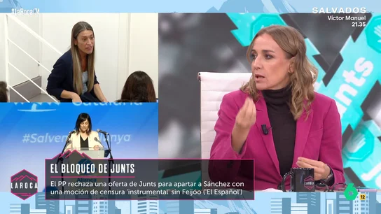 Tania Sánchez considera la decisión de Junts de romper con el Gobierno como "un último apretón": "Ya no puede sacar más" Tania Sánchez considera la decisión de Junts de romper con el Gobierno como "un último apretón": "Ya no puede sacar más"