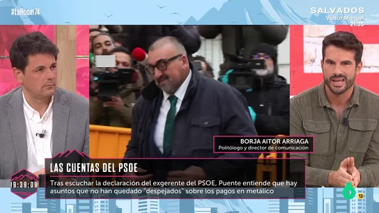 Borja Aitor Arriaga, politólogo, recuerda que el informe de la UCO "nunca habla de financiación irregular" en el PSOE Borja Aitor Arriaga, politólogo, recuerda que el informe de la UCO "nunca habla de financiación irregular" en el PSOE