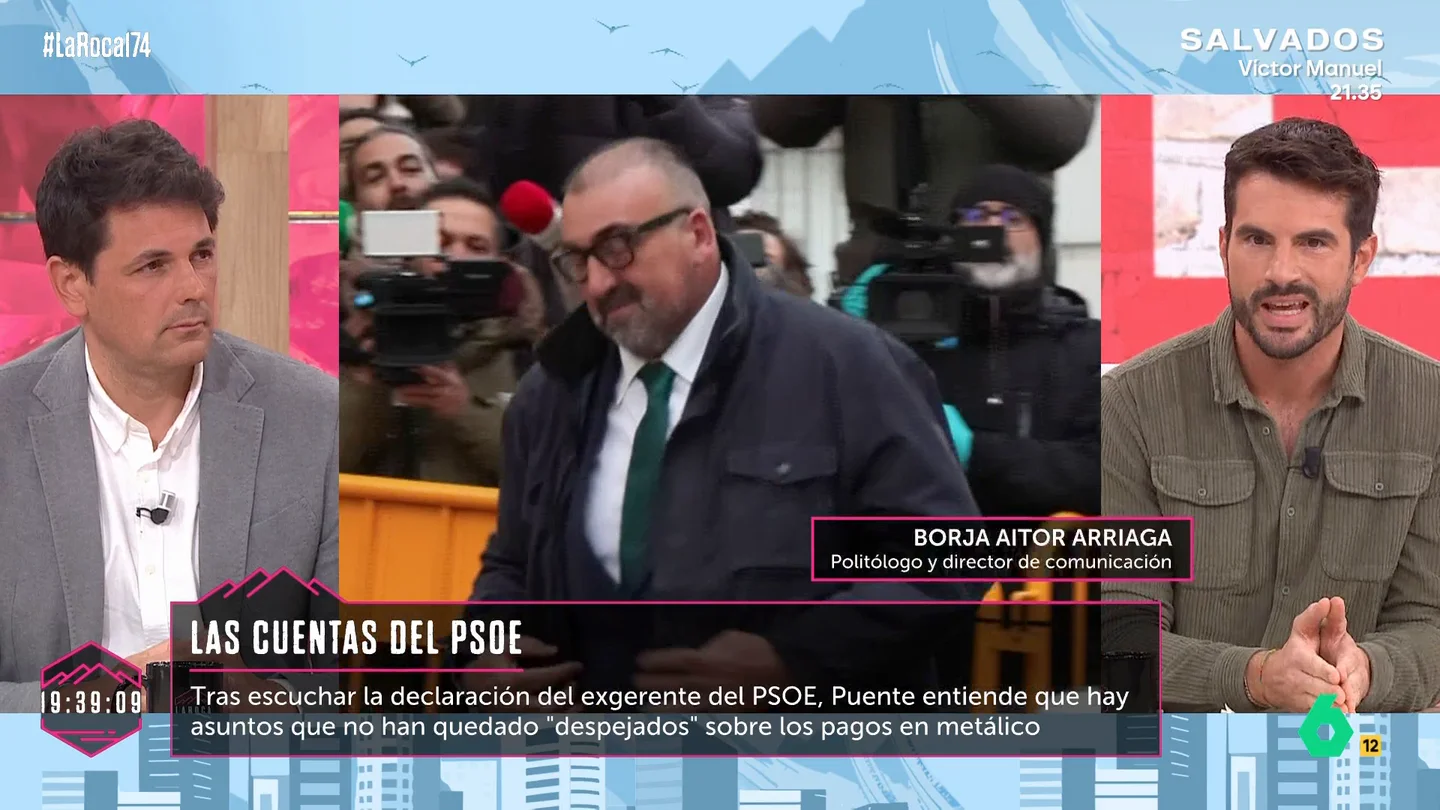 Borja Aitor Arriaga, politólogo, recuerda que el informe de la UCO "nunca habla de financiación irregular" en el PSOE Borja Aitor Arriaga, politólogo, recuerda que el informe de la UCO "nunca habla de financiación irregular" en el PSOE