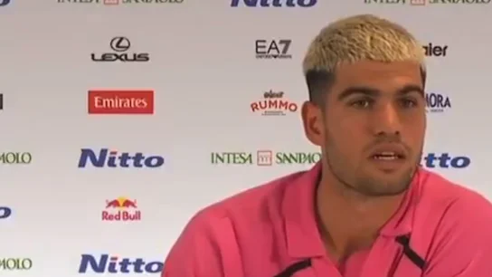 Carlos Alcaraz, en rueda de prensa Carlos Alcaraz, en rueda de prensa