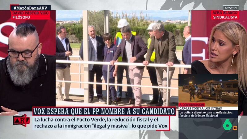 Afra Blanco, sobre la DANA: "Vox también fue responsable de la negligencia. ¿O ya olvidamos a la Unidad de Emergencias Valenciana?" Afra Blanco, sobre la DANA: "Vox también fue responsable de la negligencia. ¿O ya olvidamos a la Unidad de Emergencias Valenciana?"