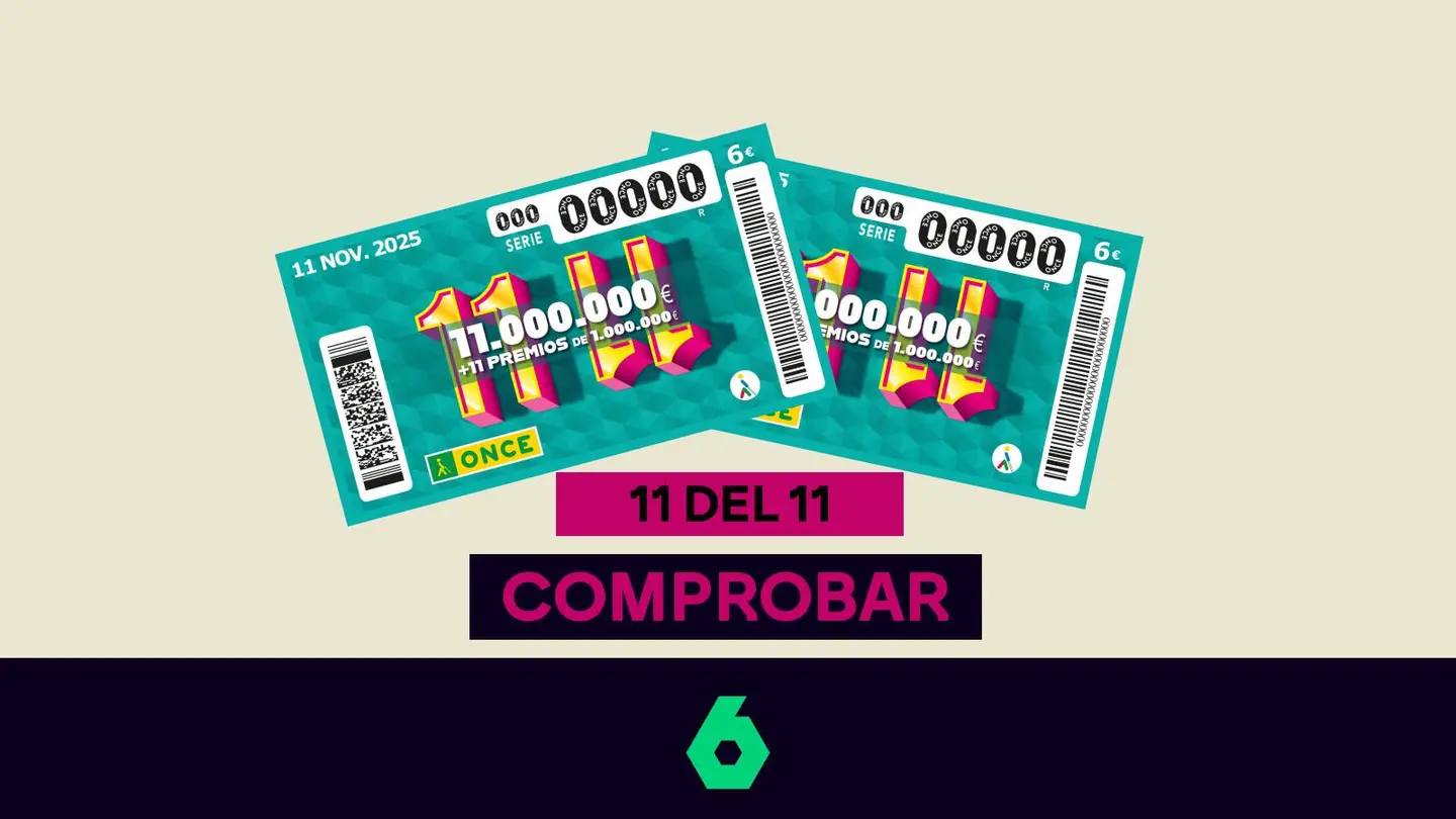 Comprueba los números premiados del sorteo del 11 del 11 de la ONCE de 2025 Comprueba los números premiados del sorteo del 11 del 11 de la ONCE de 2025