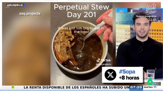 El experimento viral de un youtuber al comer la misma sopa durante 200 d&iacute;as: "Cocina para vagos"