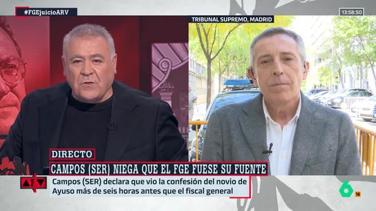 Miguel Ángel Campos defiende el anonimato de las fuentes ante el TS: "Una fuente es una persona con conocimiento directo de la información que cuesta meses y años de labrar esa confianza mutua" Miguel Ángel Campos defiende el anonimato de las fuentes ante el TS: "Una fuente es una persona con conocimiento directo de la información que cuesta meses y años de labrar esa confianza mutua"