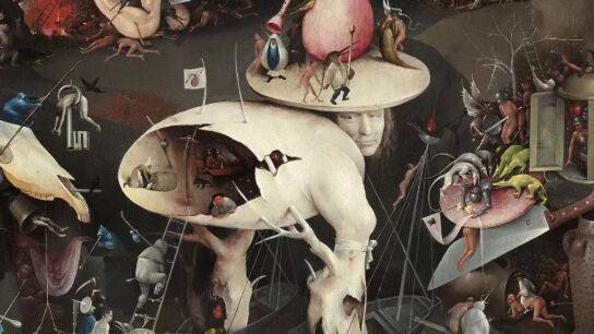 Detalle del infierno de 'El Jard&iacute;n de las Delicias', de El Bosco