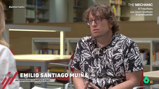 Emilio Santiago, sobre el negacionismo climático de Vox: "No solo defienden intereses extranjeros, sino claramente antiespañoles" Andrea Ropero entrevista a Emilio Santiago, antropólogo climático del CSIC, que en este vídeo explica por qué cuestiona el patriotismo de Vox en cuestiones medioambientales y por qué el negacionismo "mata y empobrece".