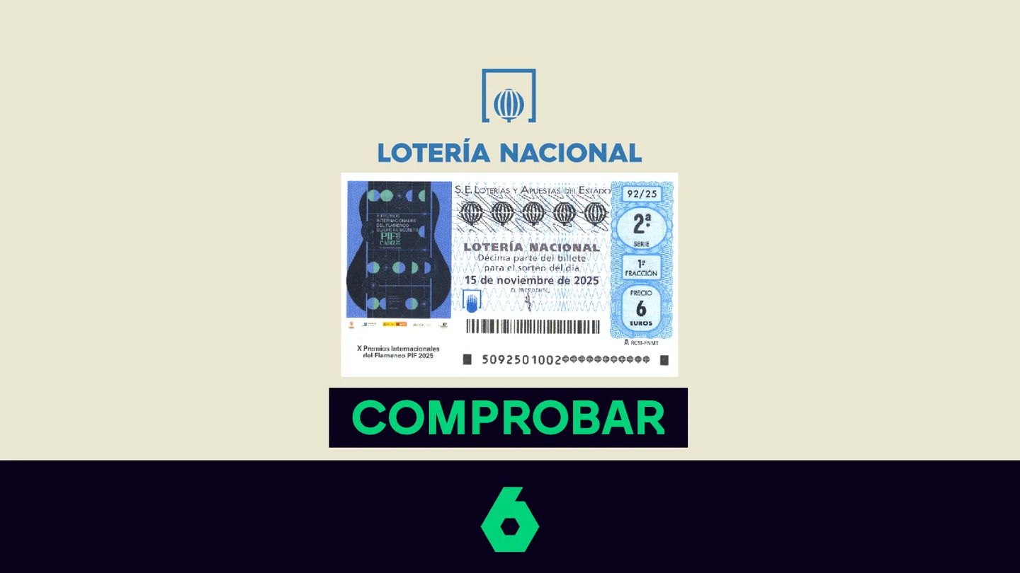 Comprueba el resultado del sábado 15 de noviembre de 2025 de la Lotería Nacional. Comprueba el resultado del sábado 15 de noviembre de 2025 de la Lotería Nacional.