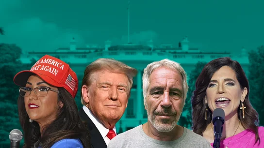 Las congresistas republicanas, Lauren Boebert y Nancy Mace, junto a Donald Trump y Jeffrey Epstein. Las congresistas republicanas, Lauren Boebert y Nancy Mace, junto a Donald Trump y Jeffrey Epstein.