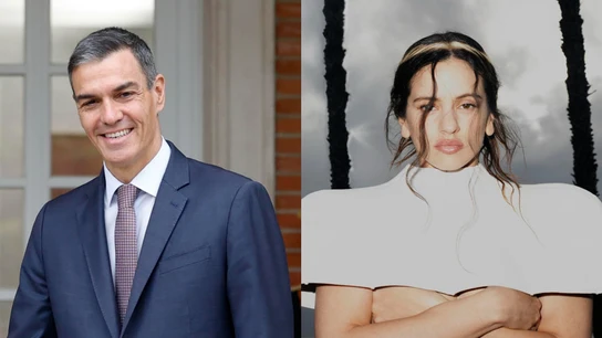 Fotomontaje. Pedro Sánchez y Rosalía Fotomontaje. Pedro Sánchez y Rosalía