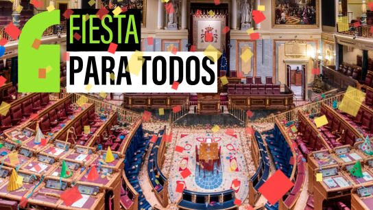 Congreso en 'modo fiesta': confeti, aplausos y 'golazos pol&iacute;ticos' para todos los bandos