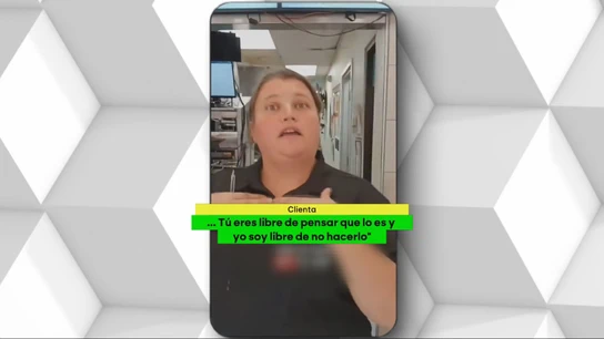 La encargada de un local de comida rápida de EEUU. La encargada de un local de comida rápida de EEUU.