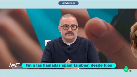 Edu Galán, sobre las llamadas spam: "Solo una máquina puede llamarme para ofrecerme trabajo" Cristina Pardo y el resto de colaboradores de Más Vale Tarde cuentan sus experiencias con las llamadas spam, desde las máquinas que llaman a Edu Galán al tajante método de Bea de Vicente para que dejen de hacerlo.