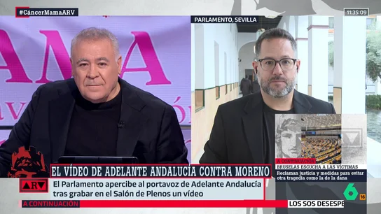 El portavoz de Adelante Andalucía: "En el Parlamento andaluz se pueden cantar villancicos, como hizo el PP, pero no se pueden denunciar los recortes en Sanidad" El portavoz de Adelante Andalucía: "En el Parlamento andaluz se pueden cantar villancicos, como hizo el PP, pero no se pueden denunciar los recortes en Sanidad"