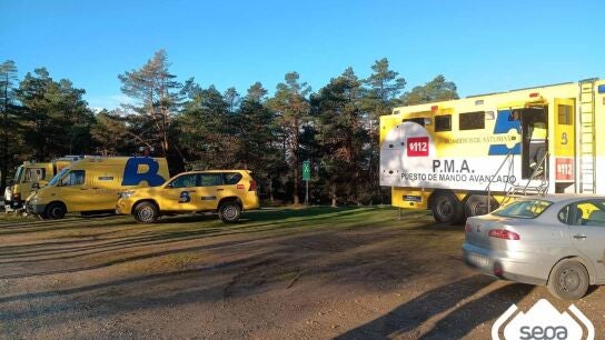 Puesto de mando en la Casa del Puerto (Tineo). 
