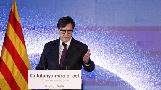 El president de la Generalitar de Cataluña, Salvador Illa, en un acto este jueves en Barcelona. El president de la Generalitar de Cataluña, Salvador Illa, en un acto este jueves en Barcelona.
