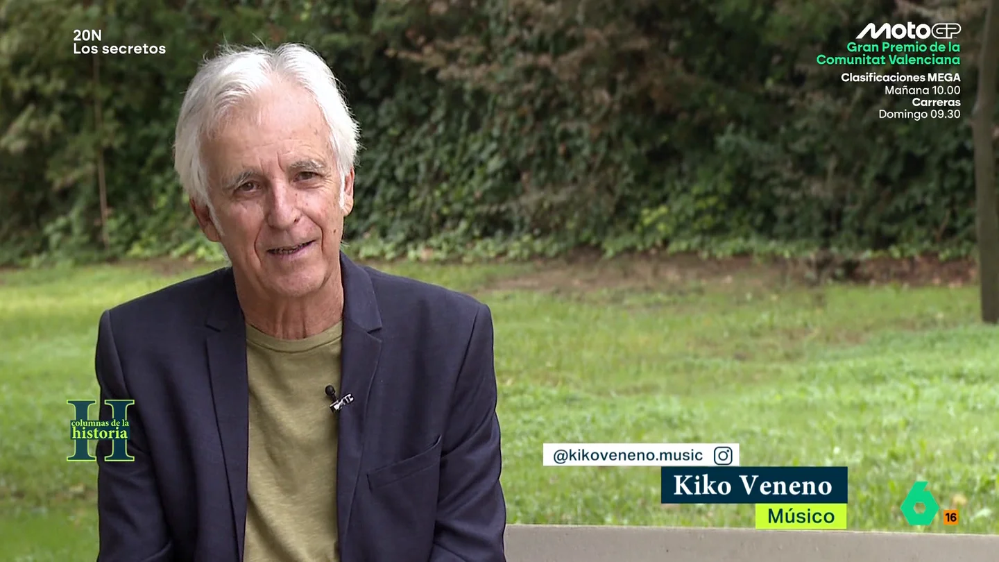 Kiko Veneno tenía el "champán en la nevera" esperando la muerte de Franco: "Se murió por la noche, como todos los vampiros" laSexta Columna analiza cómo recibió la totalidad de la sociedad española el anuncio de la muerte de Franco, desde las lágrimas a los brindis de músicos como Kiko Veneno o Pancho Varona, que recuerdan en este vídeo.