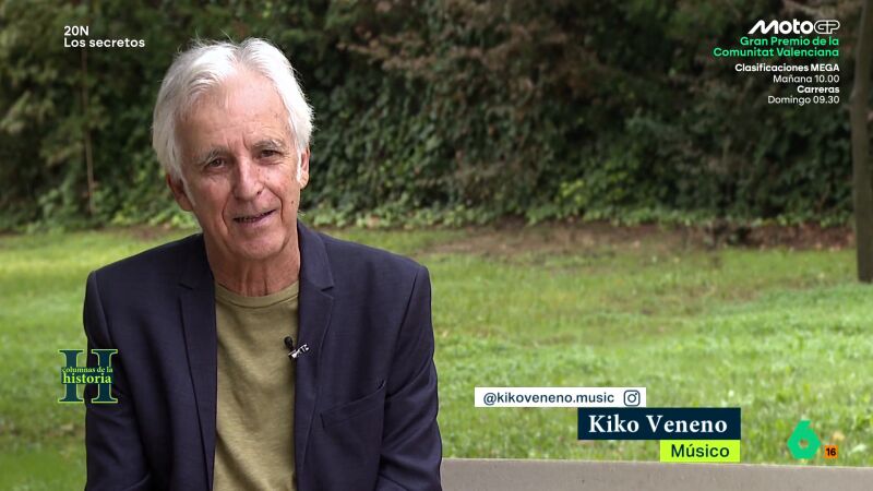 Kiko Veneno tenía el "champán en la nevera" esperando la muerte de Franco: "Se murió por la noche, como todos los vampiros"