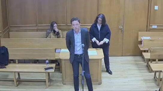 &Iacute;&ntilde;igo Errej&oacute;n durante su declaraci&oacute;n ante el juez. 