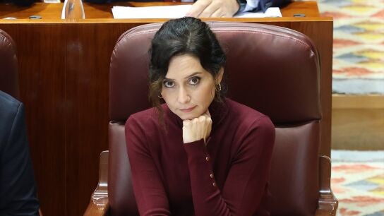 Isabel D&iacute;az Ayuso en la Asamblea de Madrid