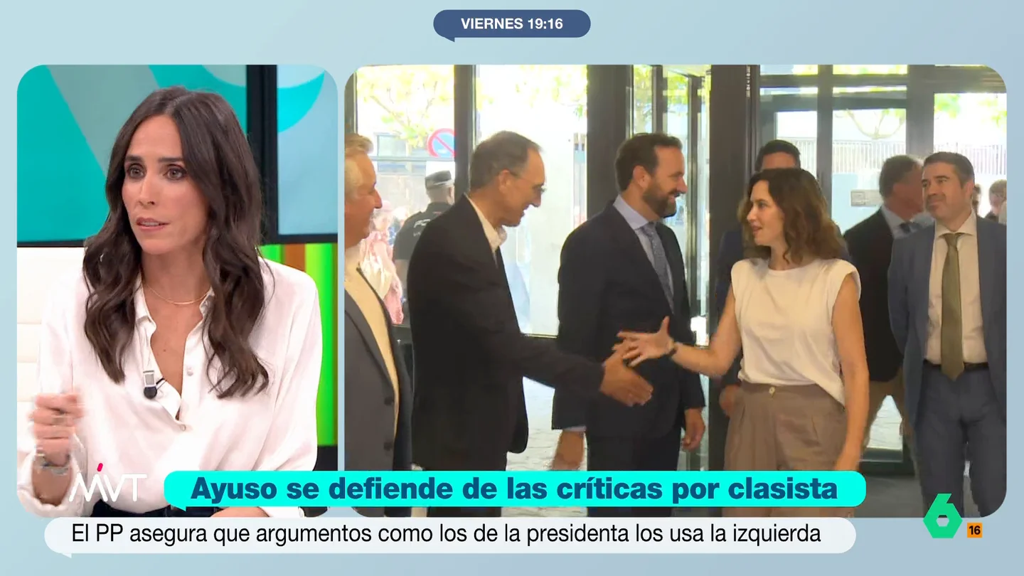 Pilar Velasco: "Ojalá el Partido Popular no tuviera tantas contradicciones con el tema migratorio" Isabel Díaz Ayuso se ha manifestado en la Asamblea de Madrid contra el "efecto expulsión" de Vox utilizando unas palabras que han provocado que la izquierda la acuse de "clasista".