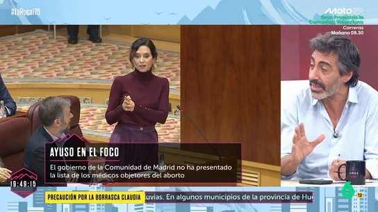 Juan del Val, tajante con Ayuso por no presentar la lista de médicos objetores de conciencia: "Siempre va por otro lado" Juan del Val, tajante con Ayuso por no presentar la lista de médicos objetores de conciencia: "Siempre va por otro lado"